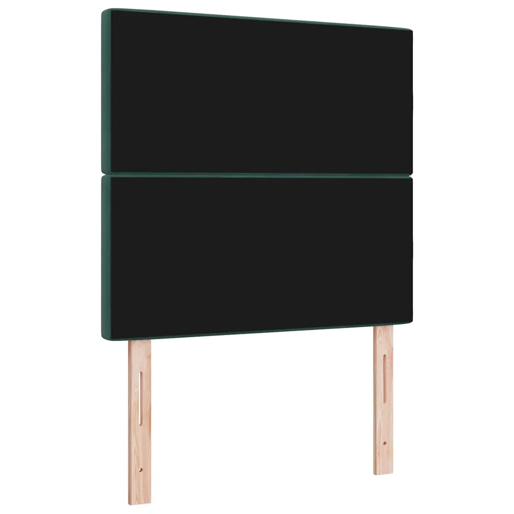 Testiera | Testata LED con strisce LED Verde Scuro 100 cm Velluto