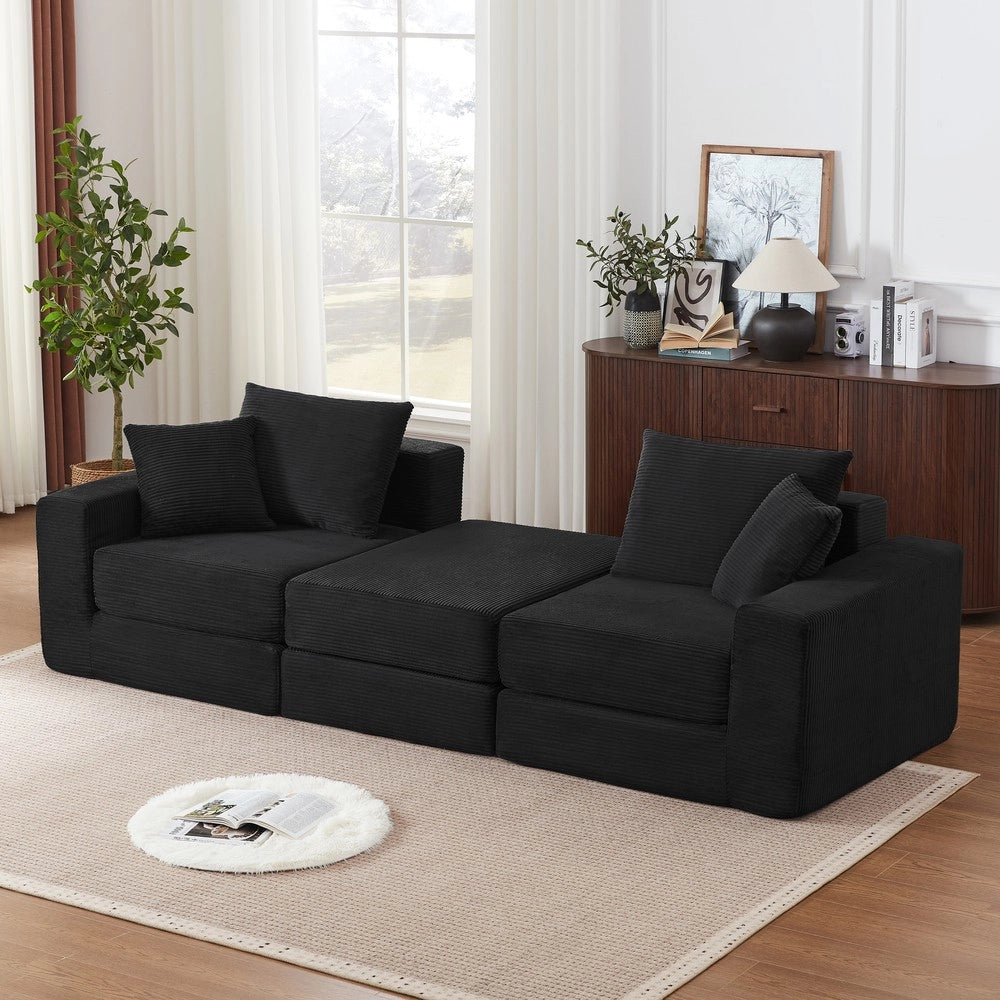 Divano letto imbottito ¨C Minimal ¨C Tessuto morbido
