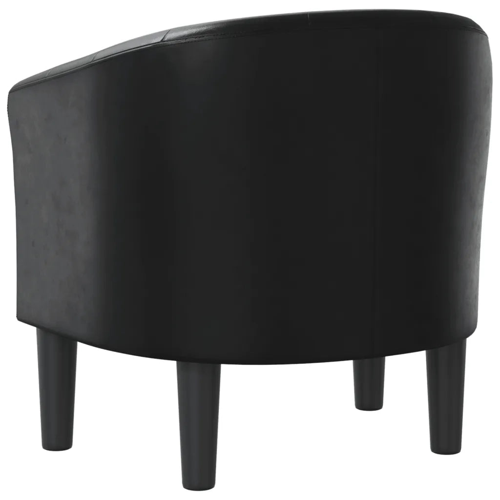 Poltrona Cabriolet Nera in Similpelle 356457