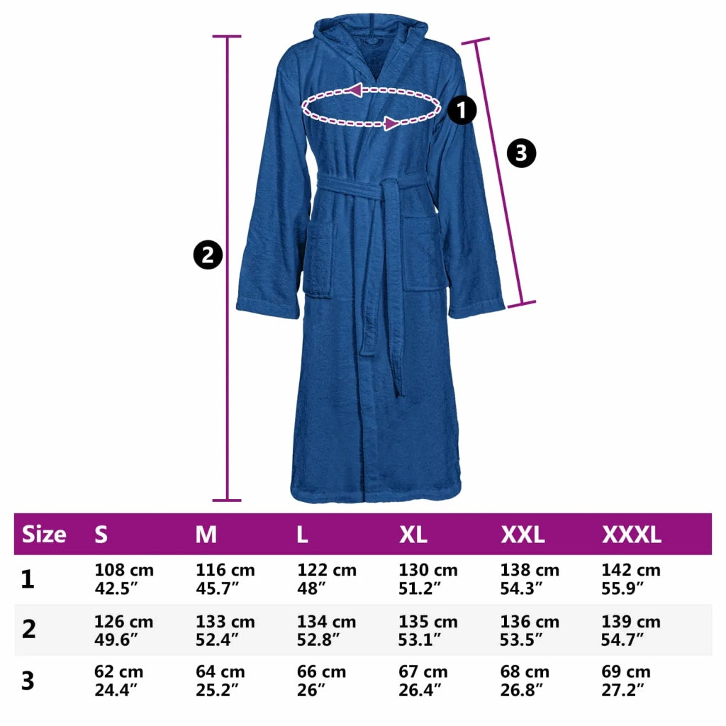 Accappatoio KINN Blu XXXL Cotone 4100834
