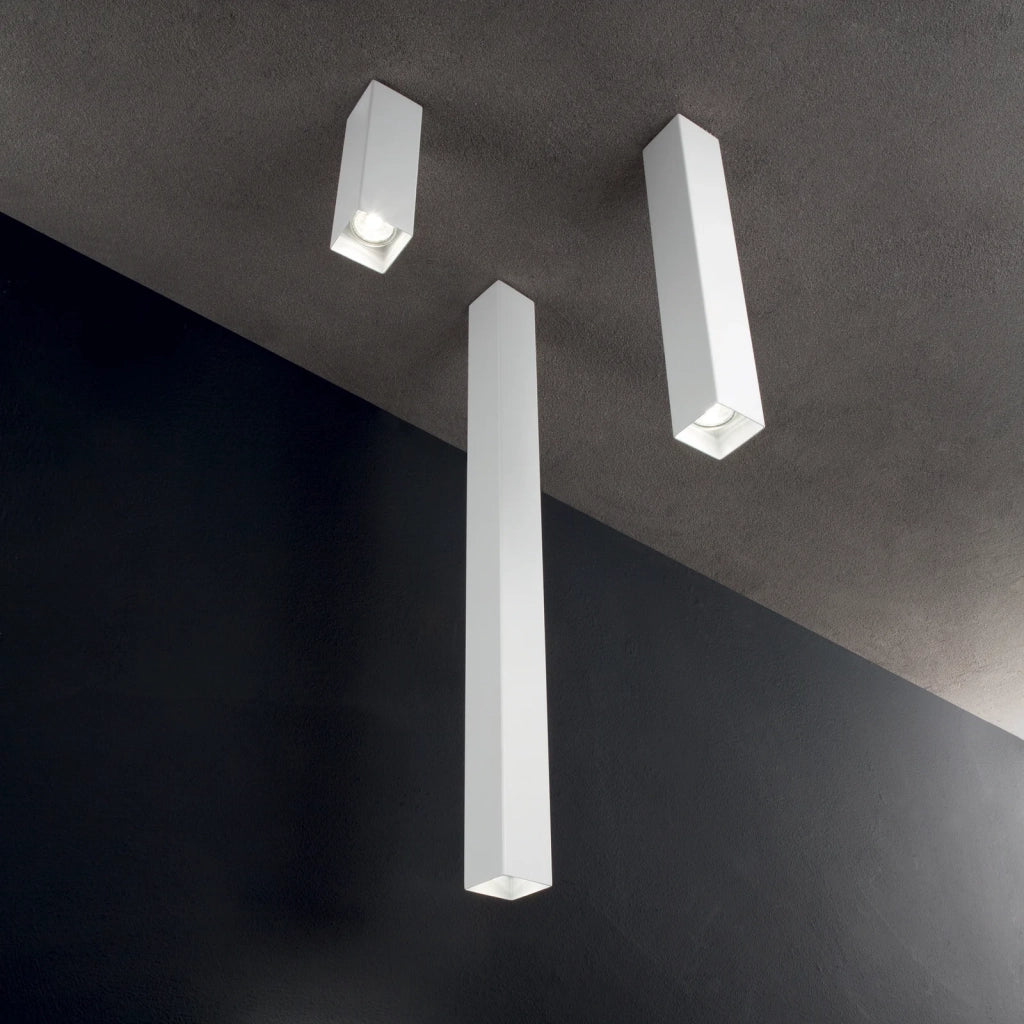 Lampada Da Soffitto Look Gu10 28W Bianco Dimmerabile Ideal Lux