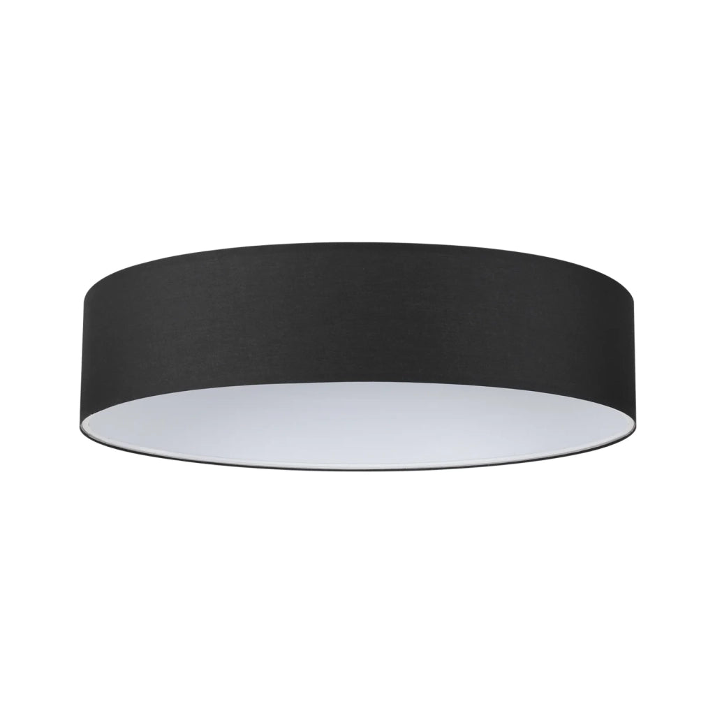 Set di Paralumi Cilindro D90 H18 Nero in Tessuto - Ideal Lux Collezione SET