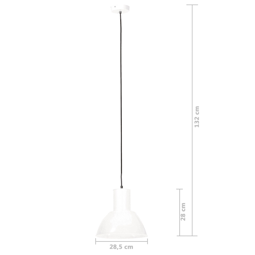 Lampada a Sospensione 25 W Bianca Rotonda 28,5 cm E27 320570