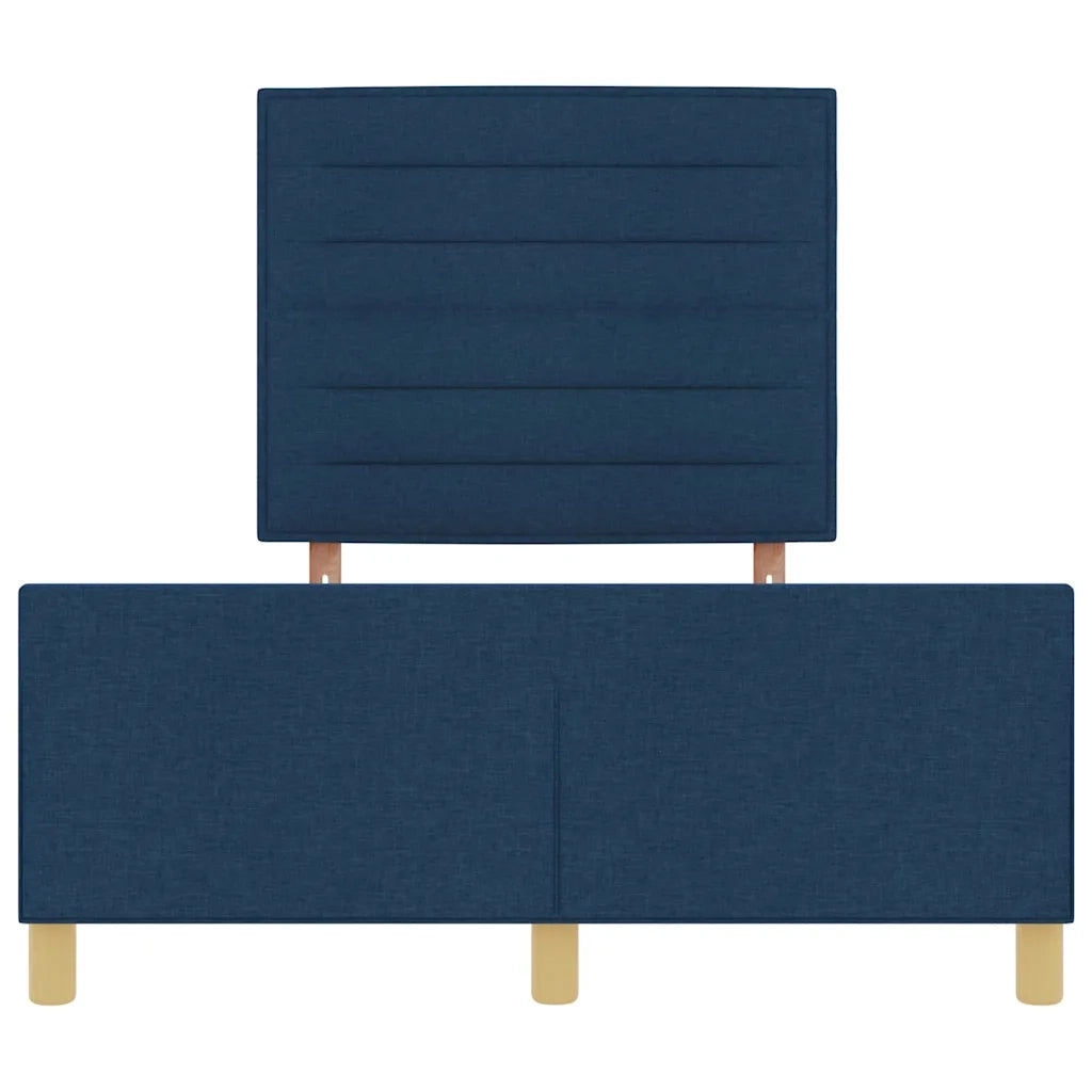 Struttura del letto con testiera Blu 140 x 190 cm Tessuto 3344654