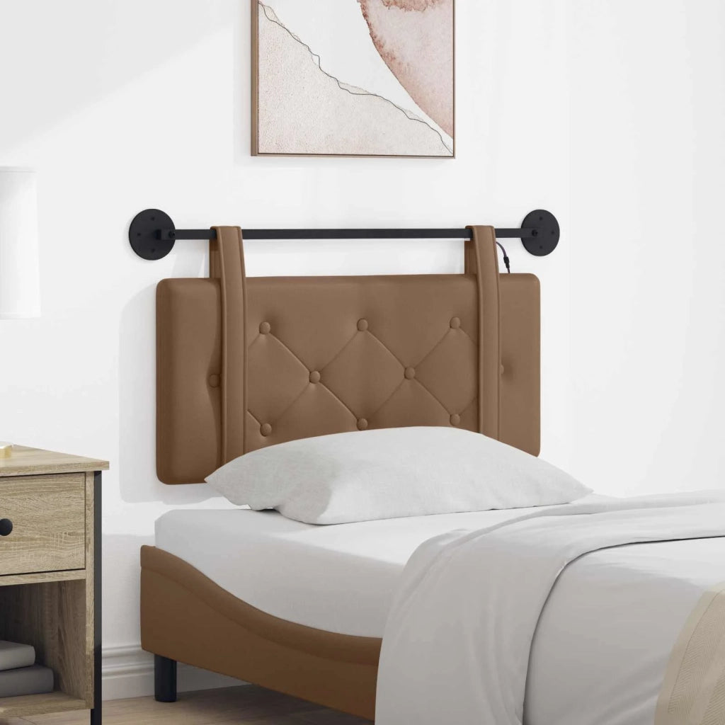 Testiera | Testata sospesa Con luce LED Cappuccino Similpelle