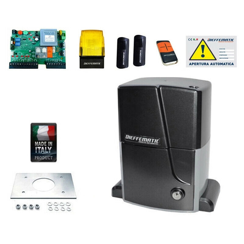 KIT AUTOMAZIONE CANCELLO SCORREVOLE 2000KG SI ADATTA A GENIUS MILORD