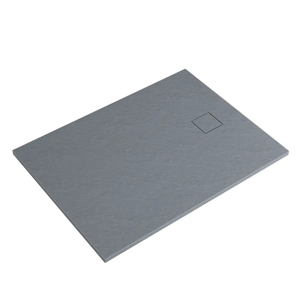 Piatto doccia 80x140 cm colore grigio effetto pietra | Samos