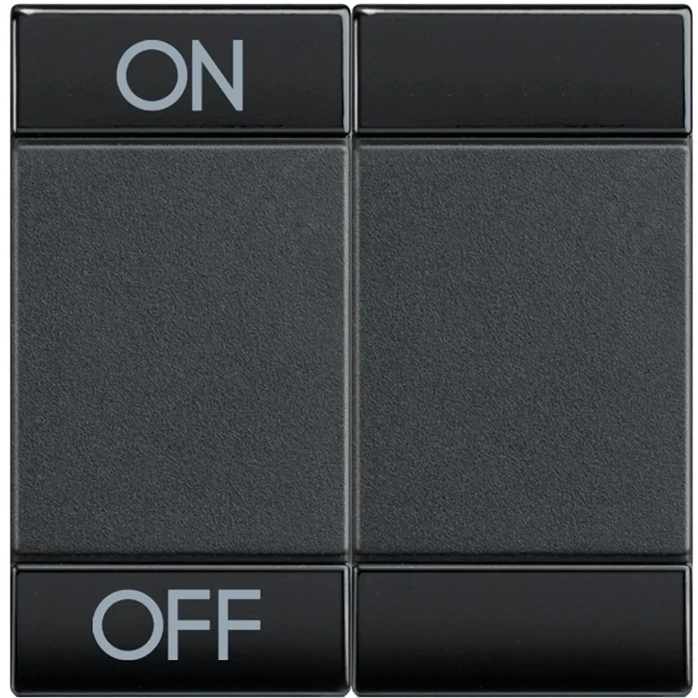 Living Light - Copritasto 2 moduli ON OFF - L4911M2AGN