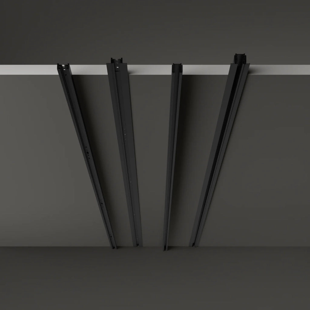 Binario Link Nero 300 cm Finitura Nero Materie Plastiche/Alluminio Ideal Lux