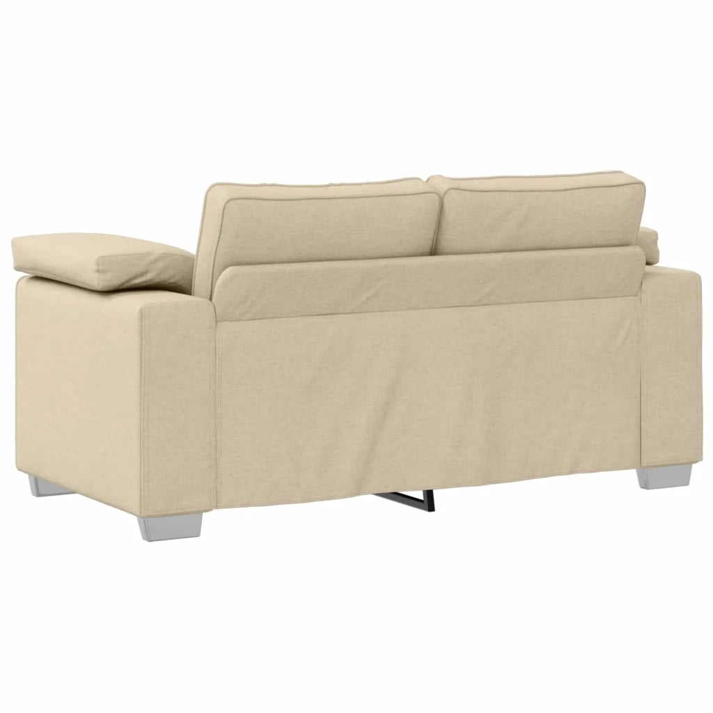 Divano 3 pcs Crema 219 x 80 x 82 cm Tessuto misto lino 3324665