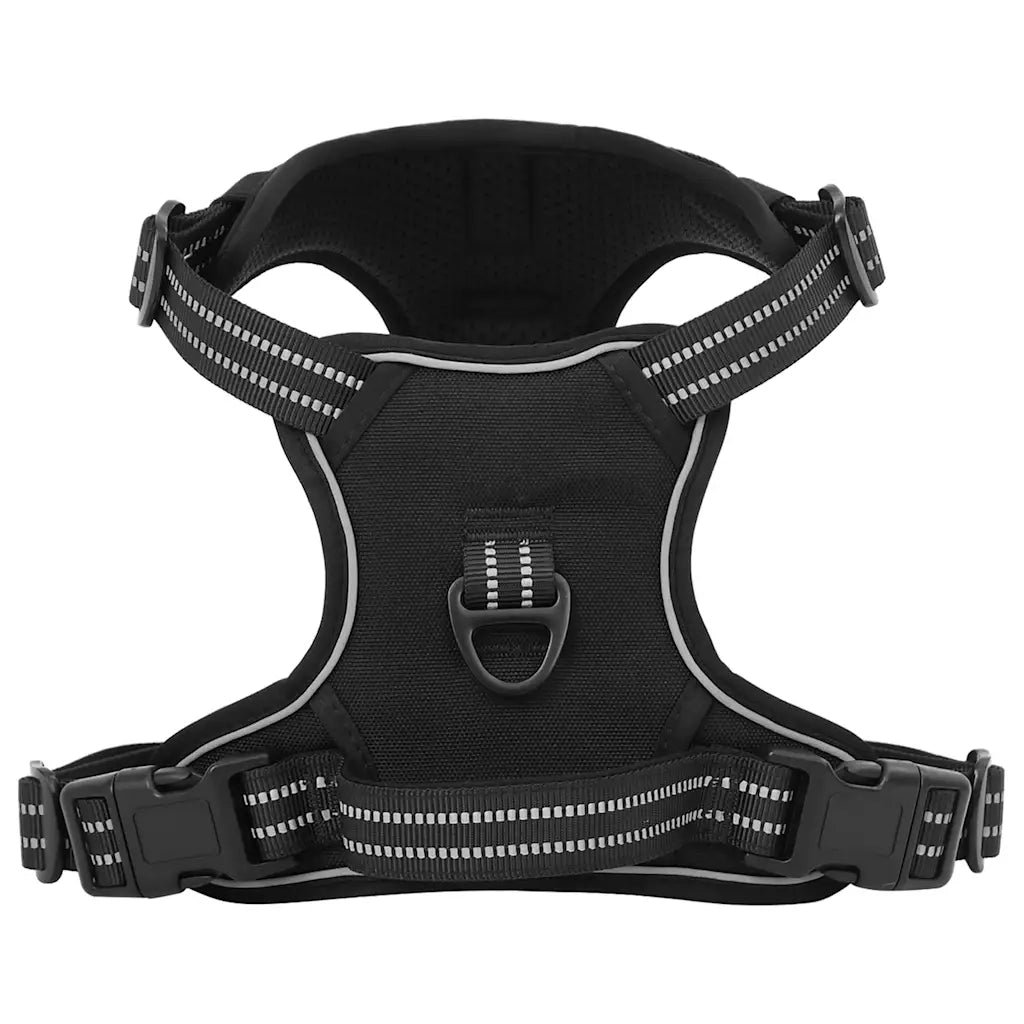 Pettorina per Cani con Guinzaglio e Collare Regolabile Nero XL CFW5691963