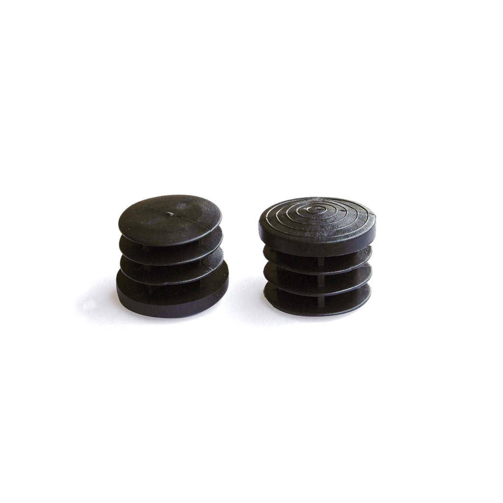 Puntali interni alettati tondi neri Ã˜ 26 mm. 4 pz.