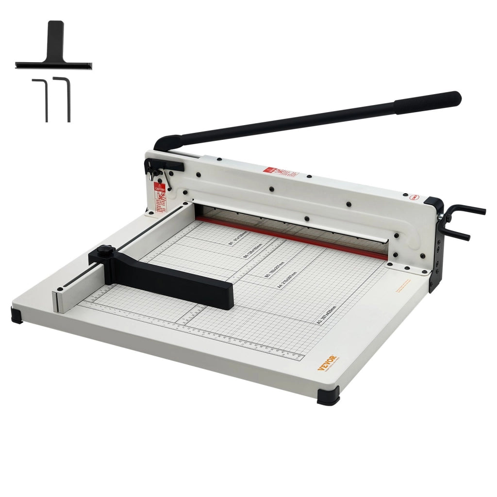 Taglierina per carta A3 STC430 in solido acciaio bianco, capacità 400 fogli 43,18 cm, robusta per ufficio e fai da te