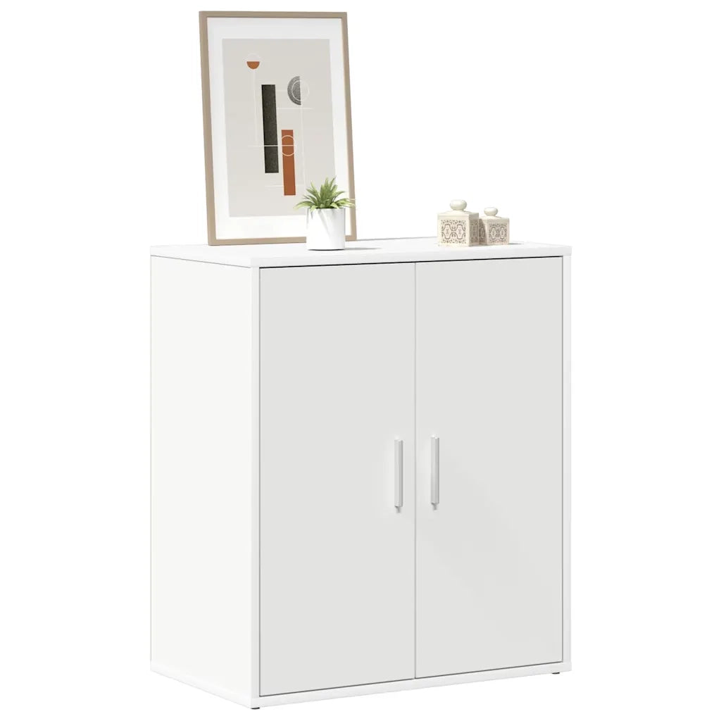 Scarpiera Bianca 60x35x70 cm in Legno Multistrato 808918