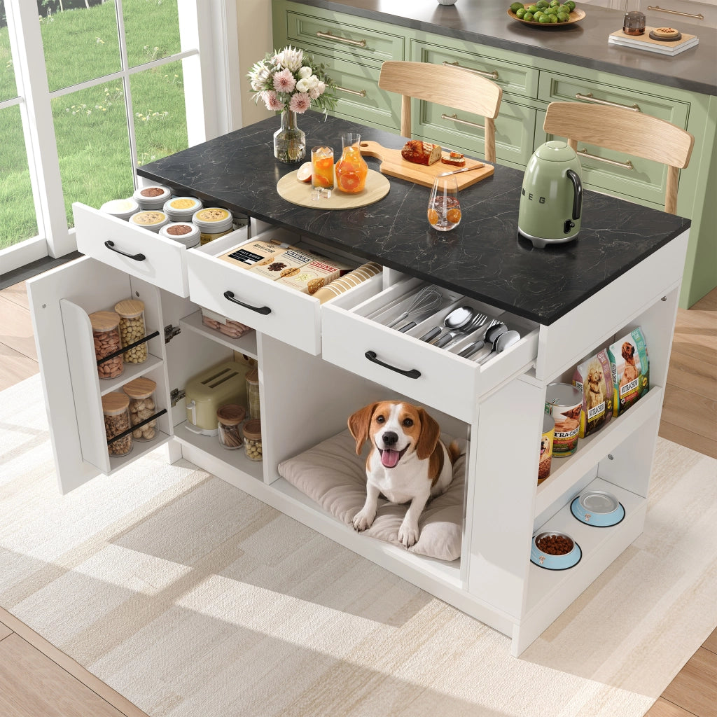 Mobile cucina con cassetti ¨C Minimal ¨C Bianco 120x60x90cm