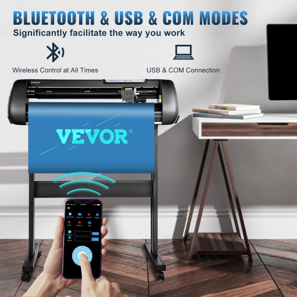 Plotter da Taglio Vinile SK-720L 720 mm 28,3 Pollici 10-800 mm/s con Bluetooth e USB per Bricolage e Fai da Te
