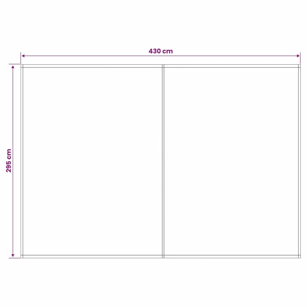 Telo di ricambio per tenda da sole Verde e Bianco 450 × 300 cm 3444465