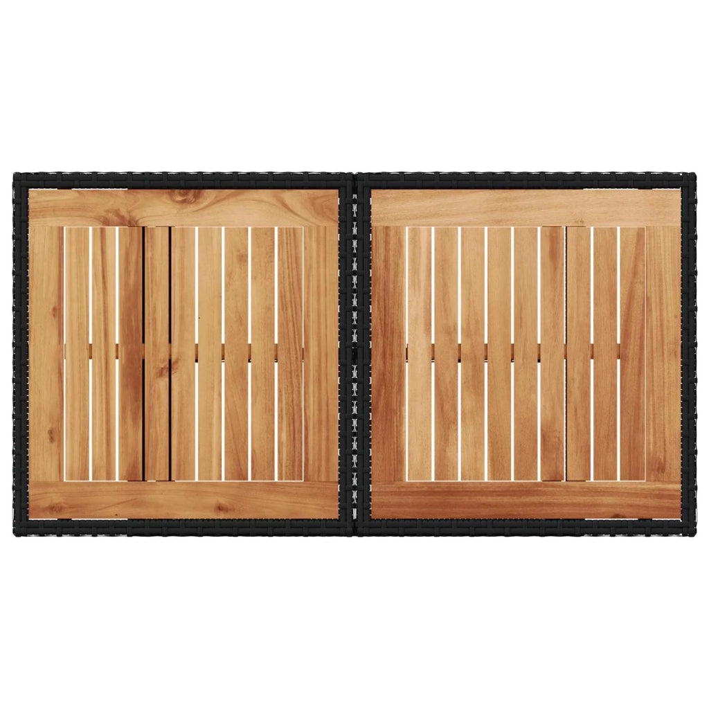 Set da pranzo per esterni 5 pz Nero 3422407