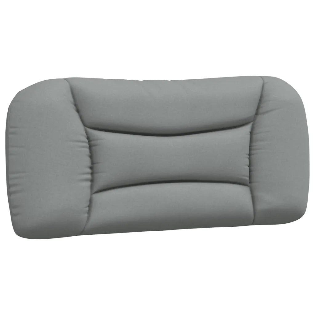 Coussin de tête de lit Hvar gris clair 80 cm tissu