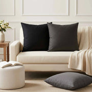 Cuscino da Lanciare 2 pz HEERLEN Grigio Scuro 60 x 60 cm 928010