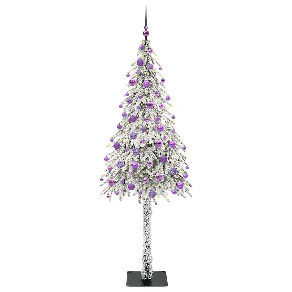 Albero di Natale con 300 LED Bianco 180 cm PE e Acciaio