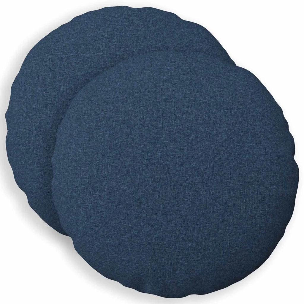 Cuscino con cuscino HEERLEN 2 pz Blu Tessuto 928667