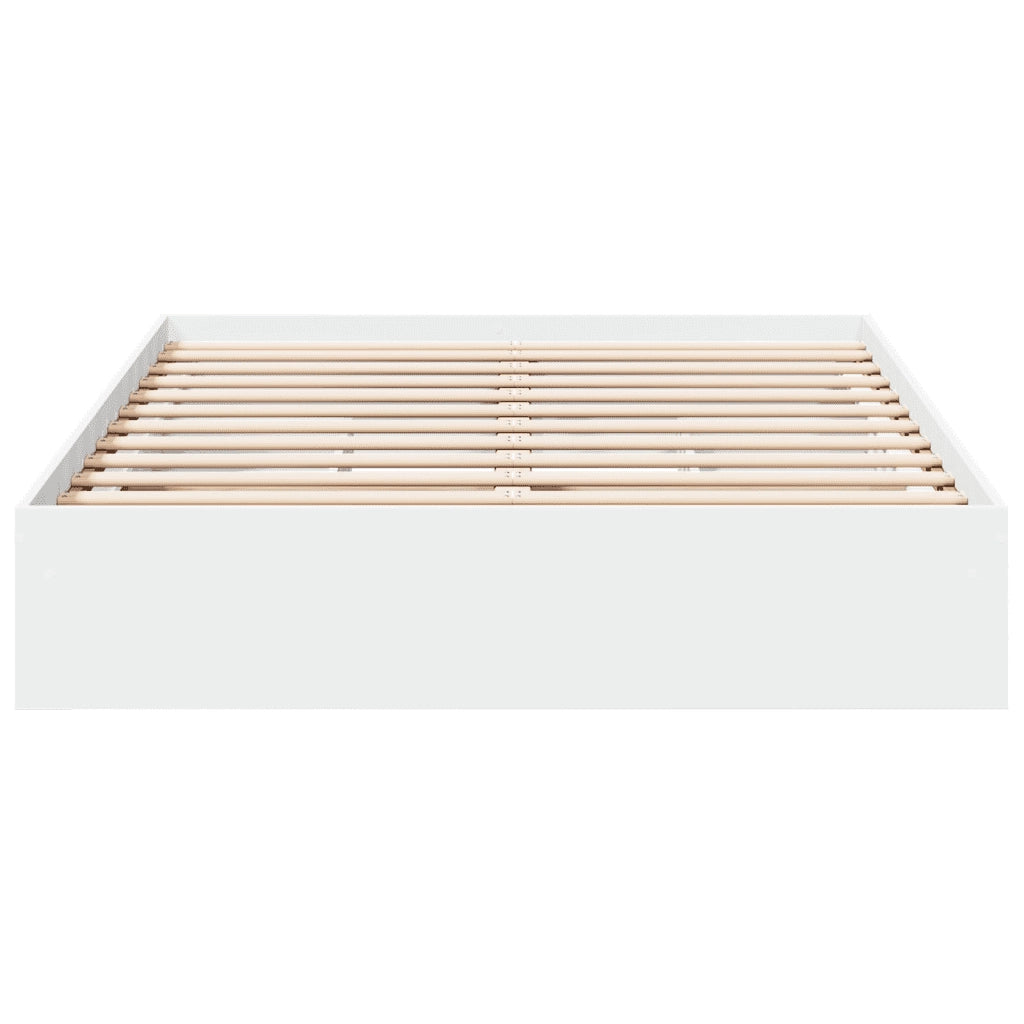 Giroletto con Cassetti Bianco 140x190 cm in Legno Multistrato 3280685