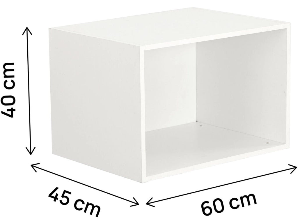 Modulo rialzato per cabina armadio in legno "Opéra" - 60 x 45 x 40 cm - Bianco