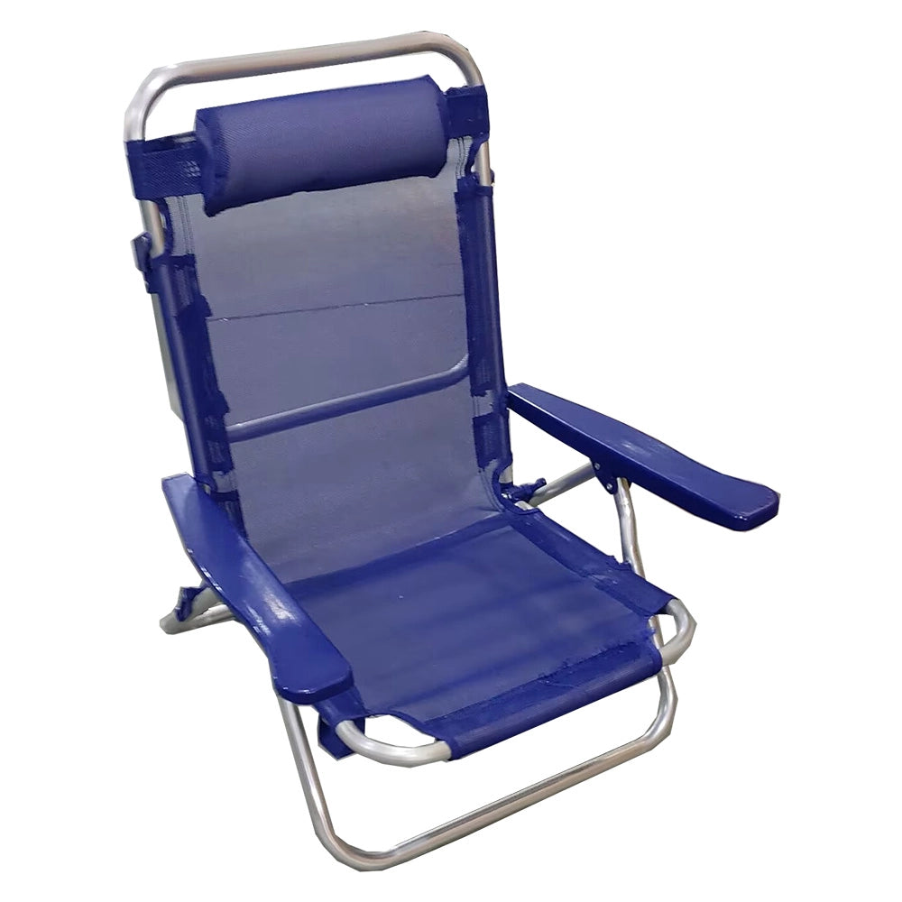 SPIAGGINA CON BRACCIOLI 'VIESTE' telo colore blu- 2 pezzi  - LIF