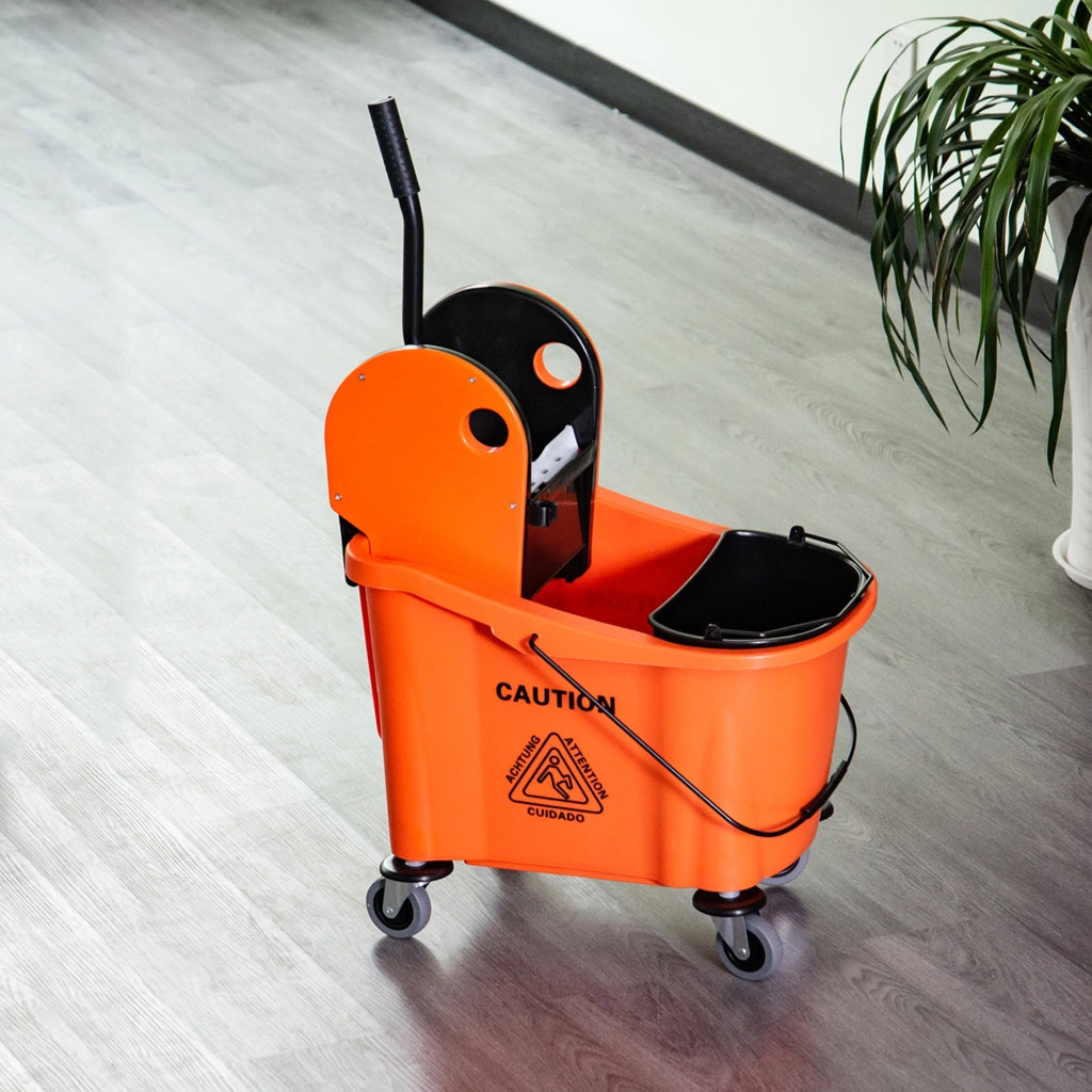 Secchio Lavapavimenti Professionale 36L ¨C zephmum ¨C Arancione e Nero