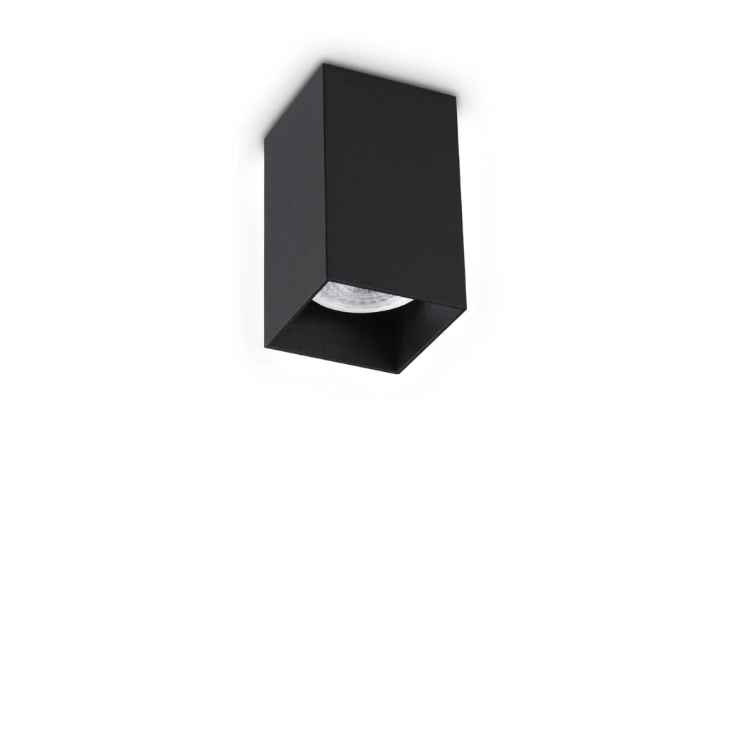 Plafoniera Look GU10 28W Nero Dimmerabile Ideal Lux