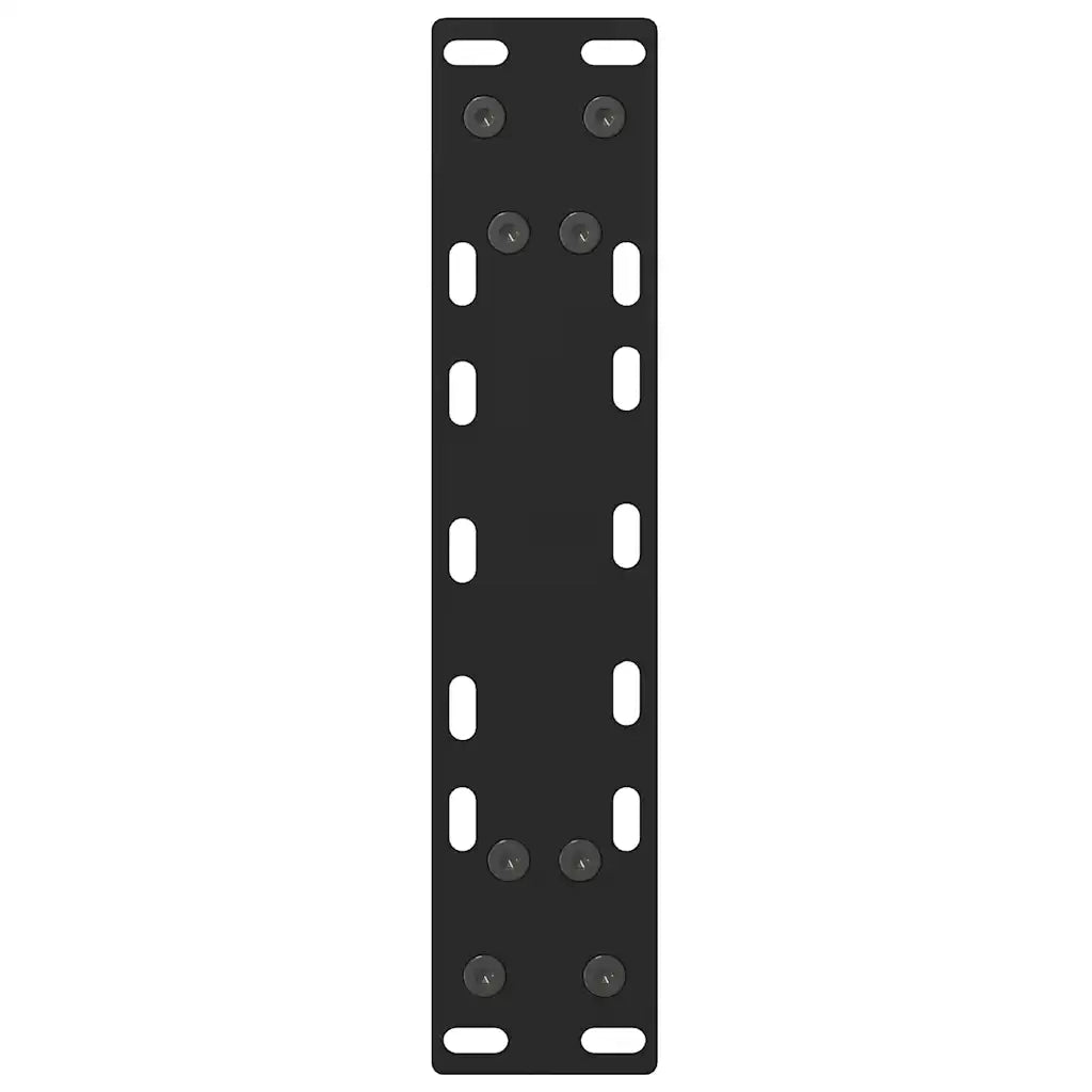 Pieds de table console Noir 2 pièces 38 x (72-73) cm Acier