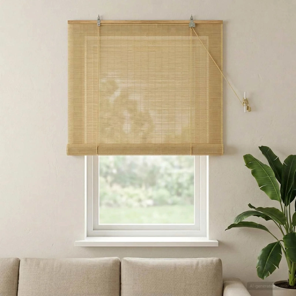 Tenda a rullo Naturale 90 x 160 cm Bambù 42040564