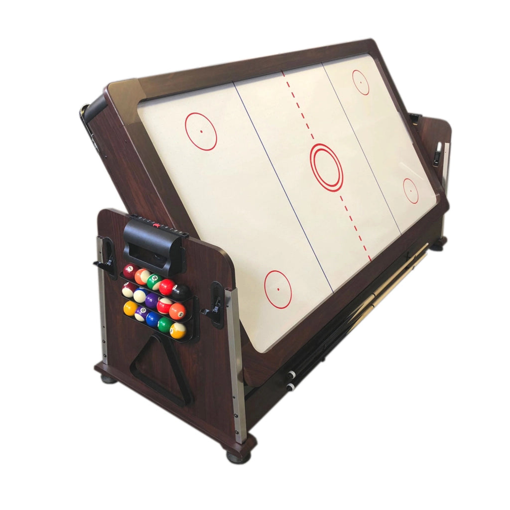 Tavolo da biliardo 7 piedi Multi-gioco blu Air Hockey + Ping pong – Mattew
