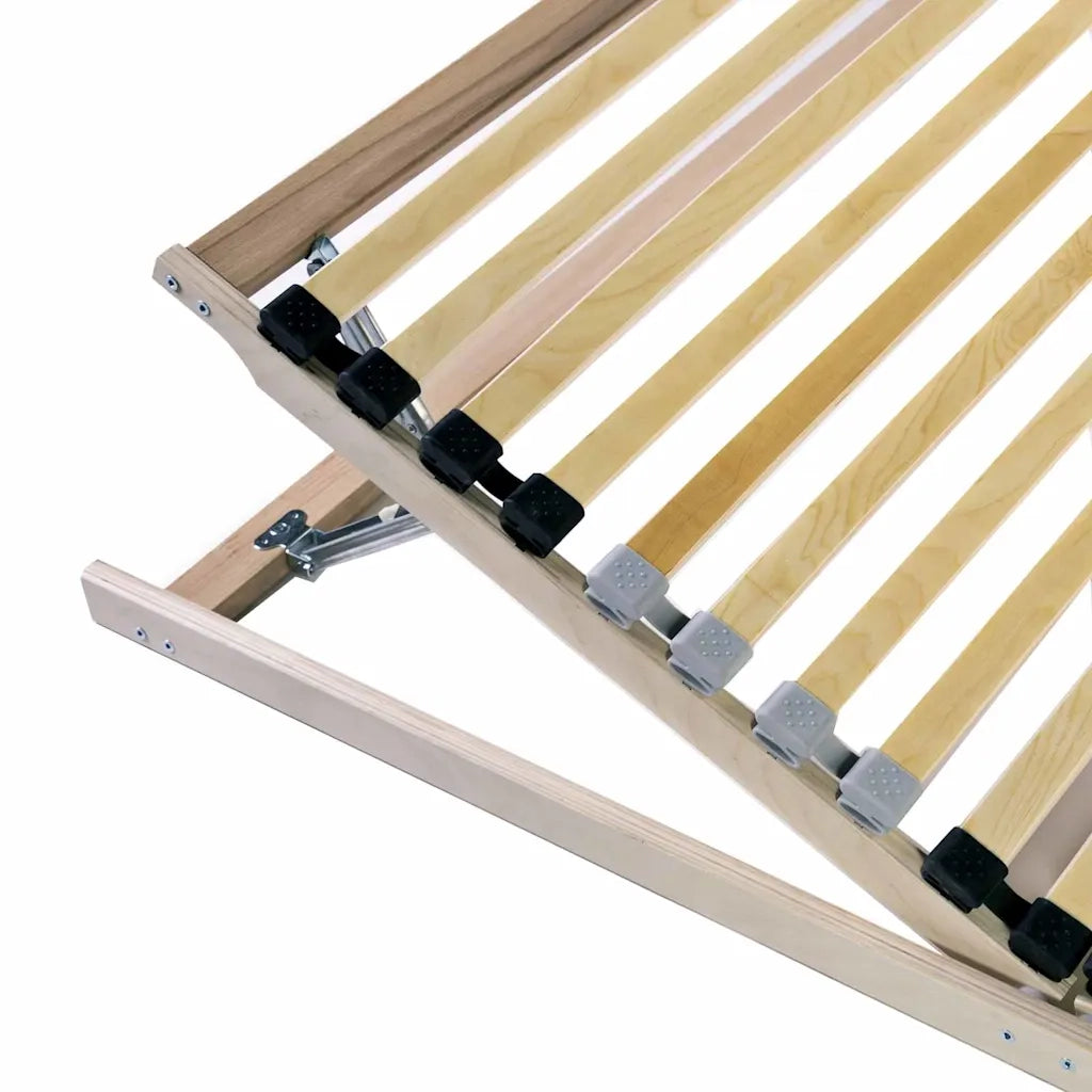 Base a doghe Marrone 80 x 190 cm Legno massello di faggio 42015245