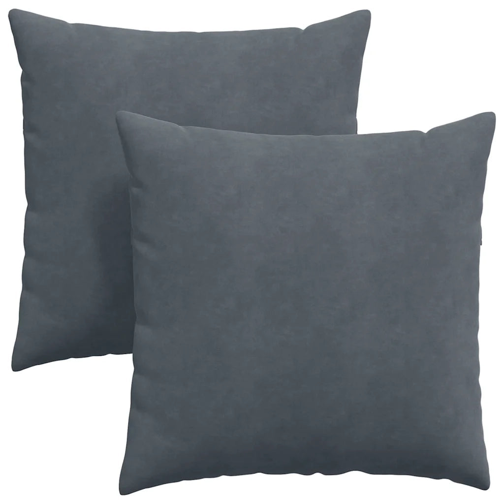 Cuscini da Divano 2 pcs Grigio scuro 80 x 80 cm 42014058