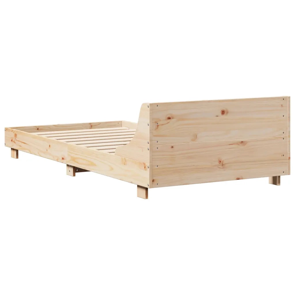 Letto singolo | Letto per adulti | Letto senza Materasso 90x190 cm in Legno Massello di Pino
