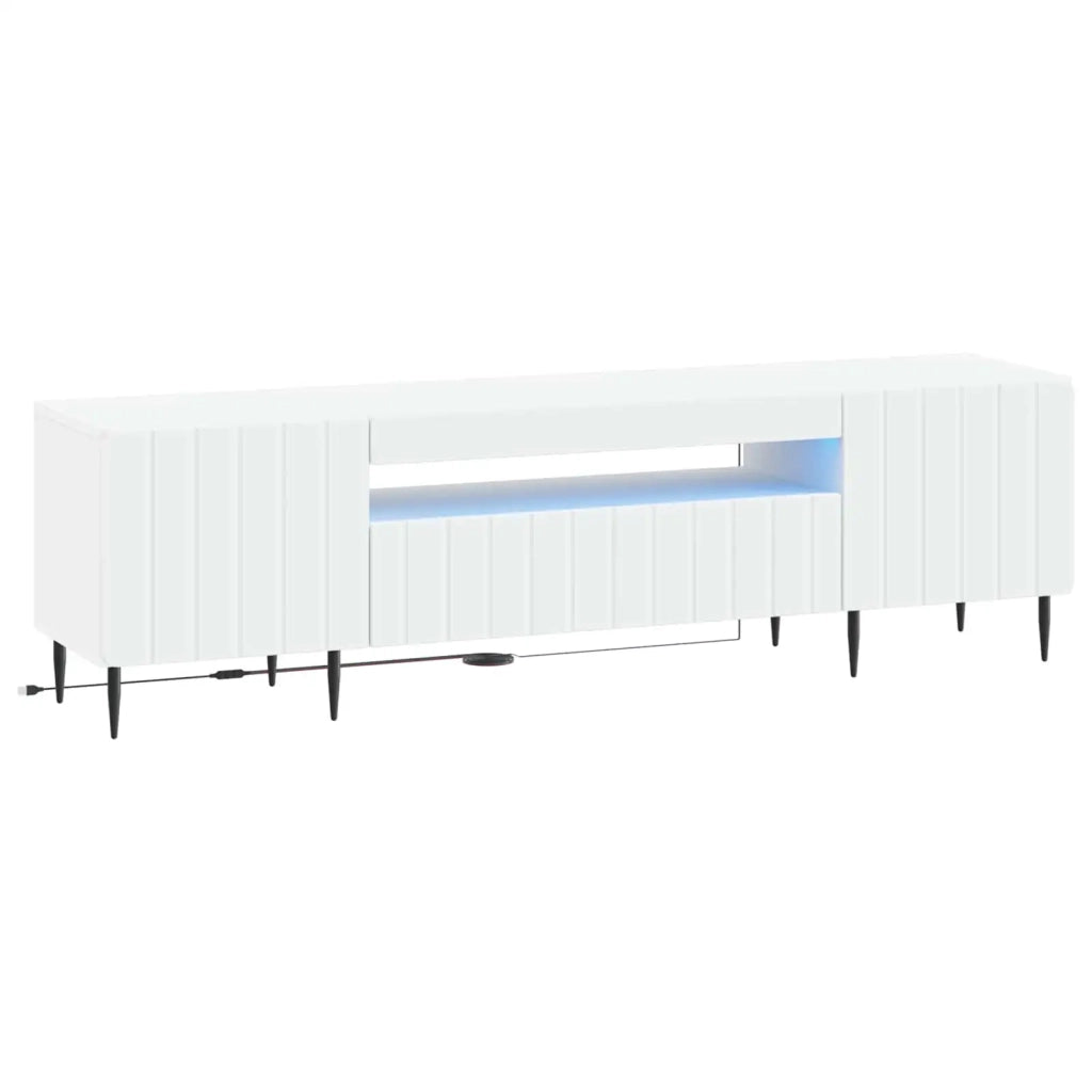 Mobile TV LED ZWOLLE 153 x 35 x 43 cm Bianco 896465