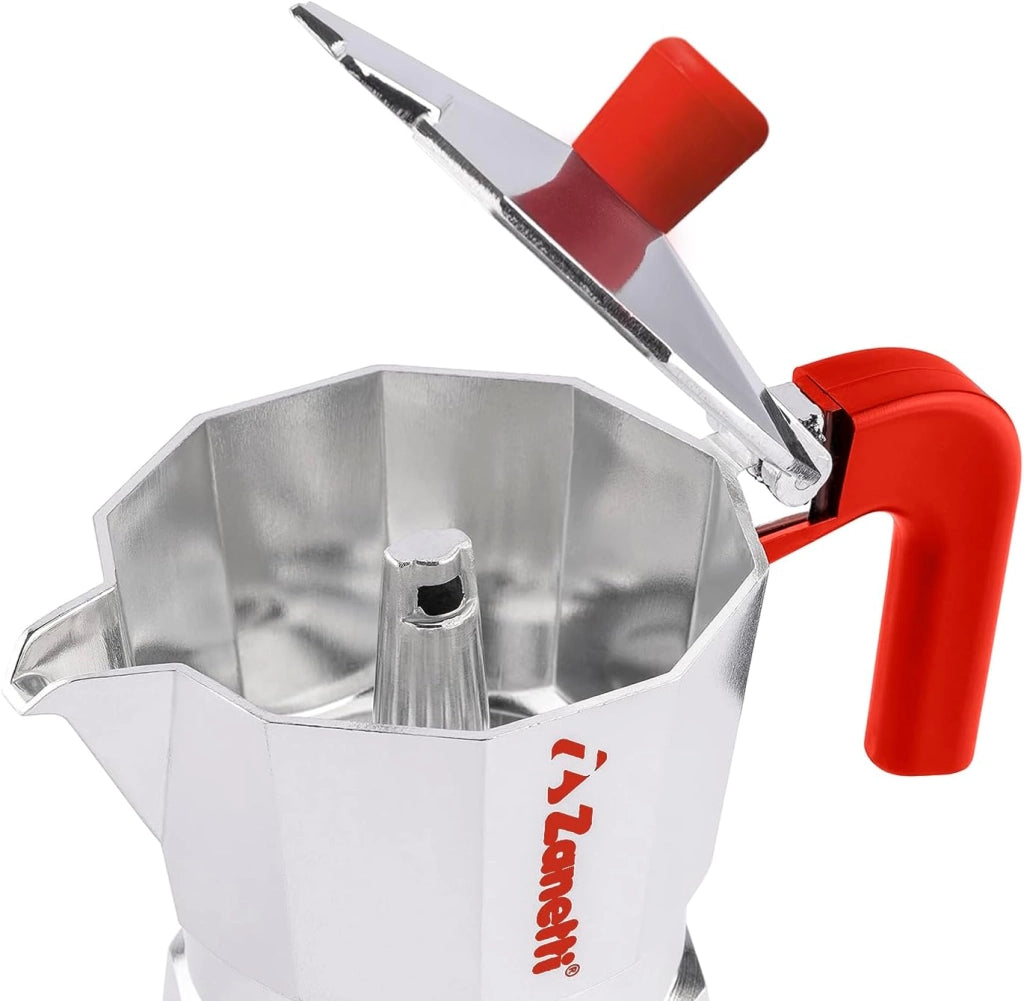 Moka Zanetti Mama Red Edition 3 Tazze Alluminio Rosso