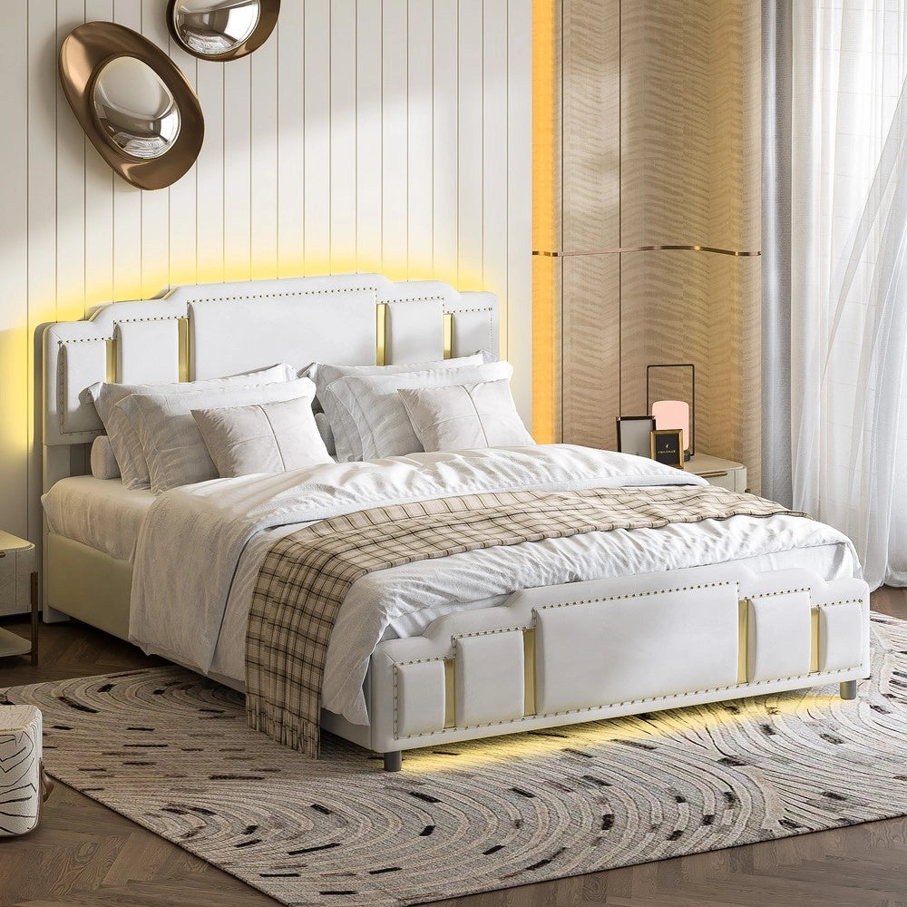 Letto contenitore ¨C Minimal ¨C beige idraulico