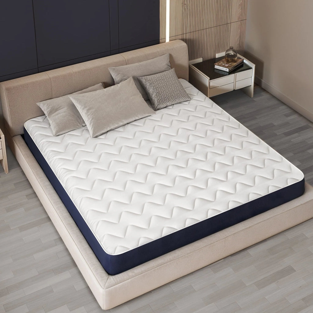 Materasso Una Piazza e Mezza 135x190 in Waterfoam Ipoallergenico, 10 cm ESSENTIAL | Imbottitura in Ovatta e Rivestimento in Tessuto 3D Traspirante, Antiacaro e Antifungino | Made in Italy