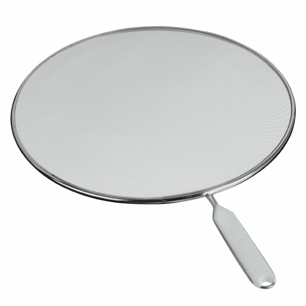 Paraschizzi Rete Alluminio E Manico In Plastica Da 33 Cm Set 5 Pezzi - Metaltex