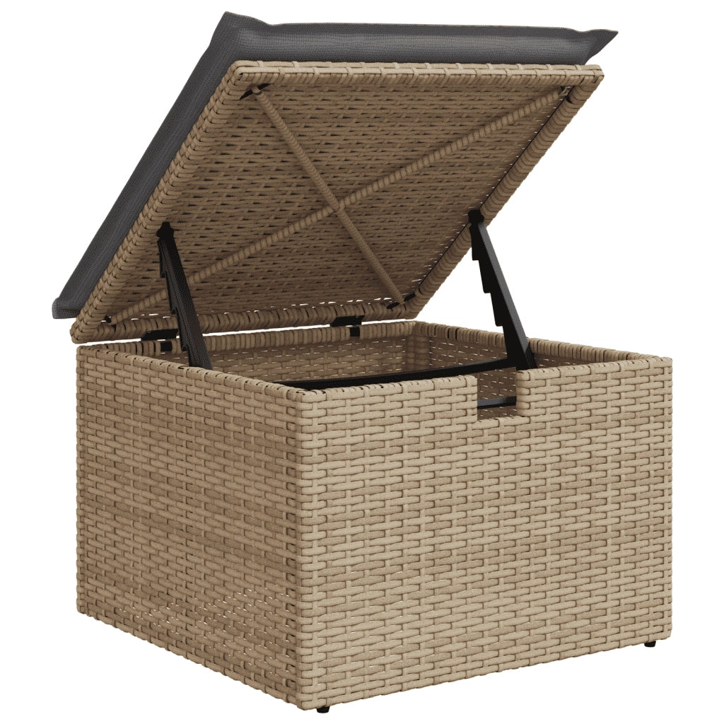 Set Divano da Giardino 8 pz con Cuscini Beige Misto Polyrattan 3265070
