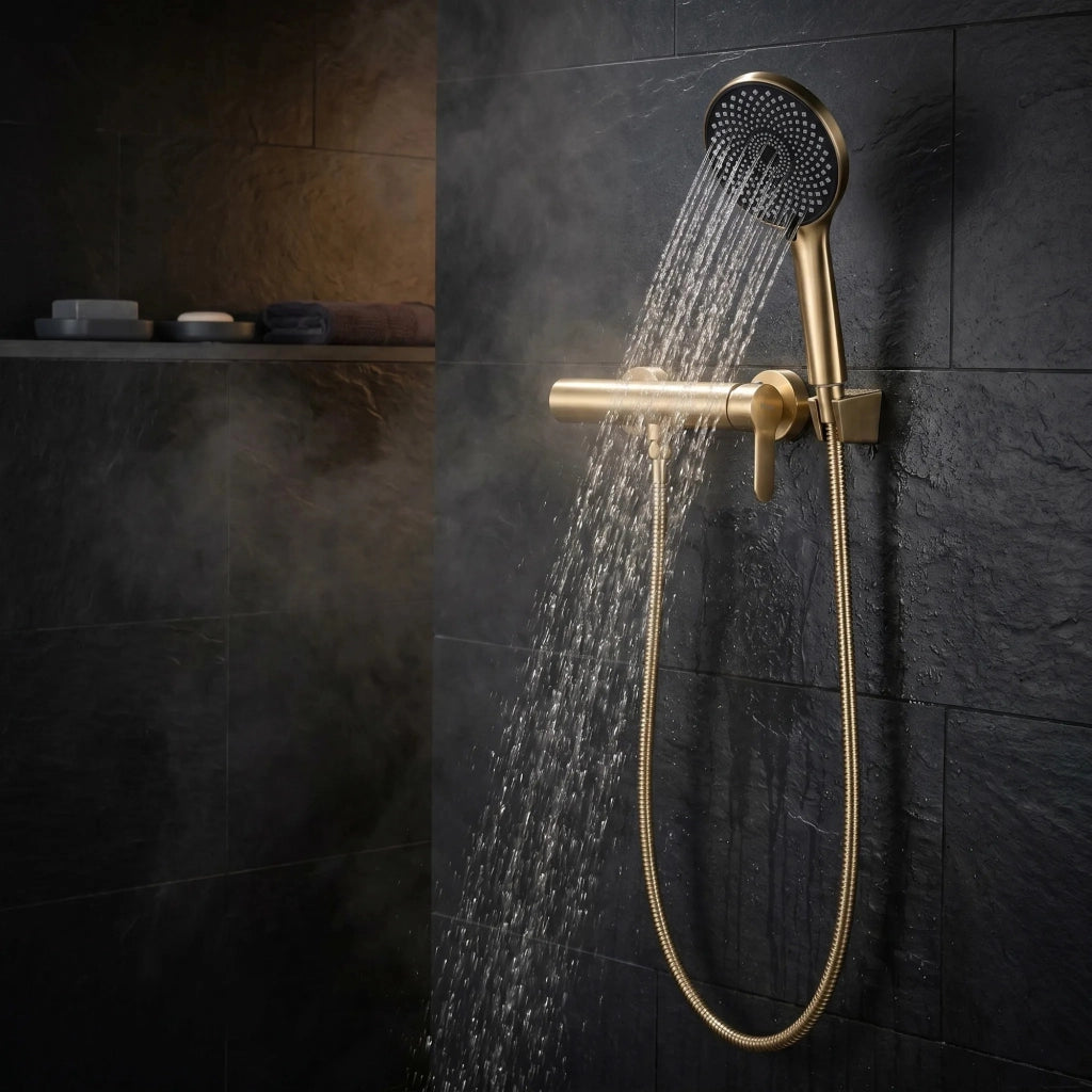 Rubinetto Doccia Rea Arcos Brush Gold