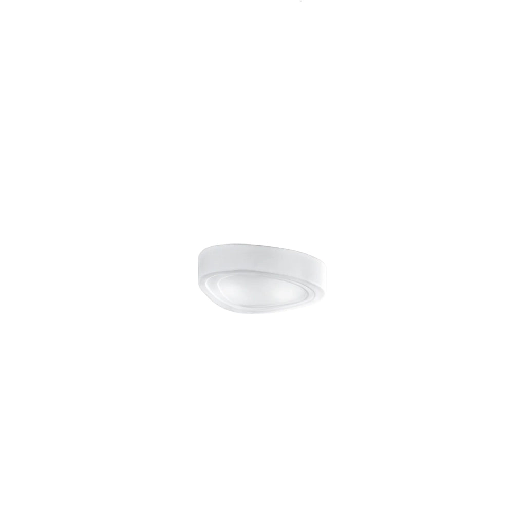 Plafoniera Contemporanea Mou Vetro Bianco 2 Luci E27