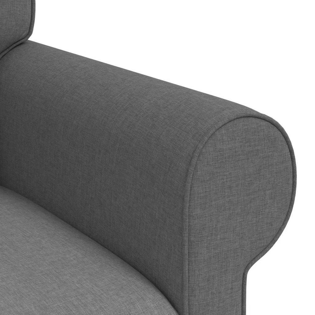 Set di divani 2 pcs Grigio scuro 175 x 82 x 80 cm Tessuto 3407531
