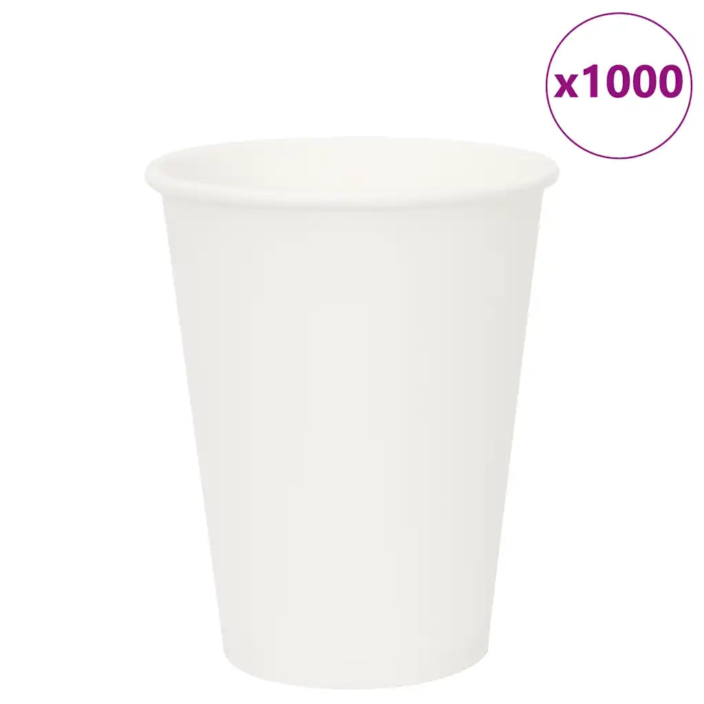 Bicchieri da Caffè in Carta 1000 pz 12oz 300ml Bianco 4102792