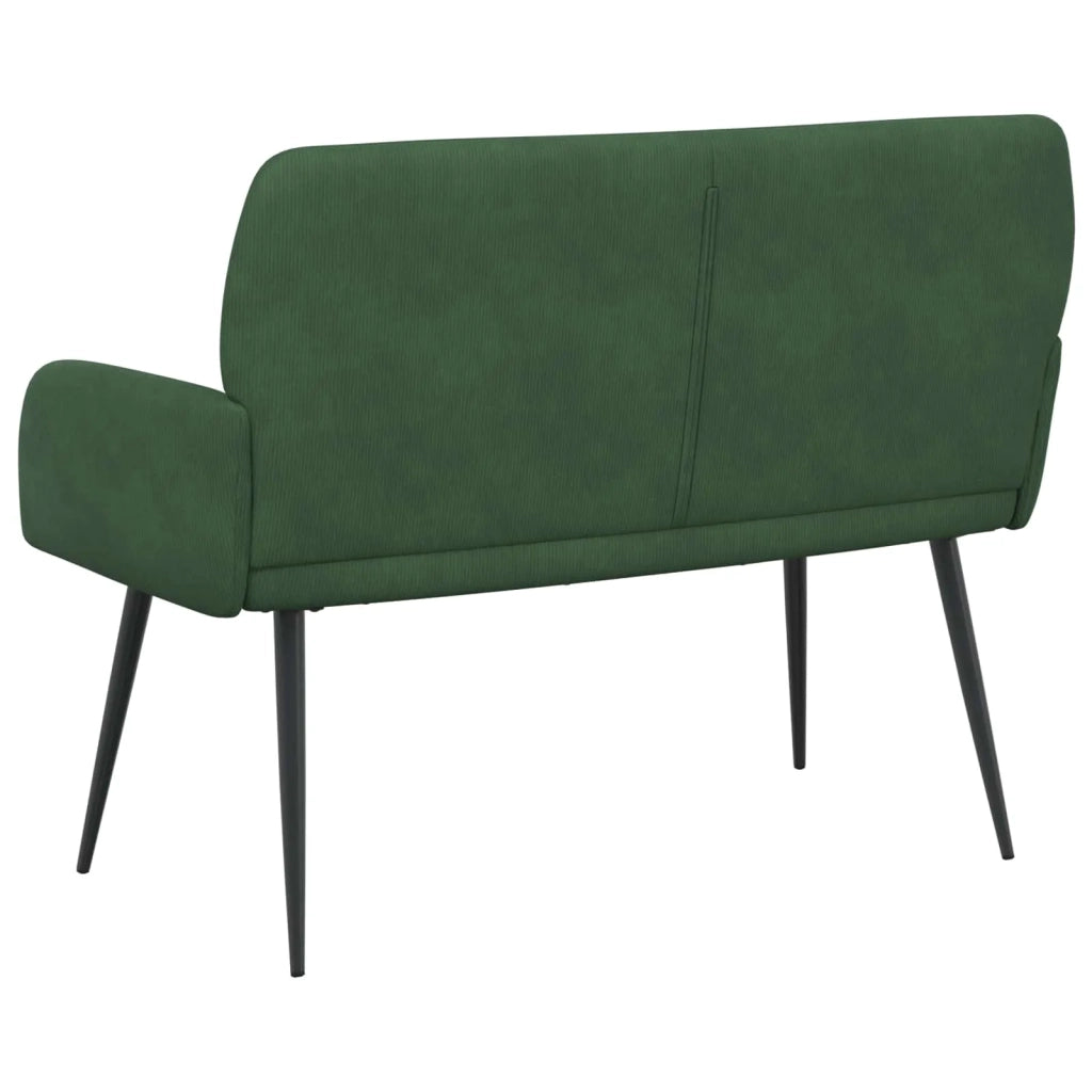 Divano 2 posti con gambe in metallo 2 posto Verde Scuro 42051048