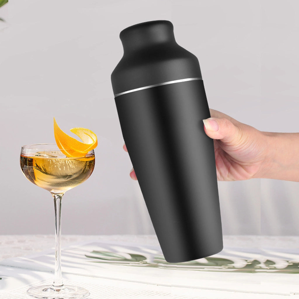 Set da cocktail professionale 8 pezzi in acciaio inox nero