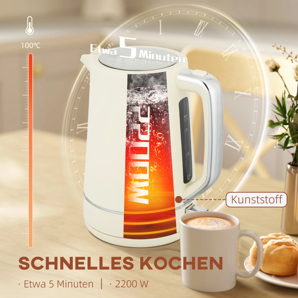 Set Bollitore 1,7 L e Tostapane 6 Livelli ¨C Xylo ¨C Beige